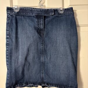 Ann Taylor LOFT Classic Blue Denim Skirt SIZE 4